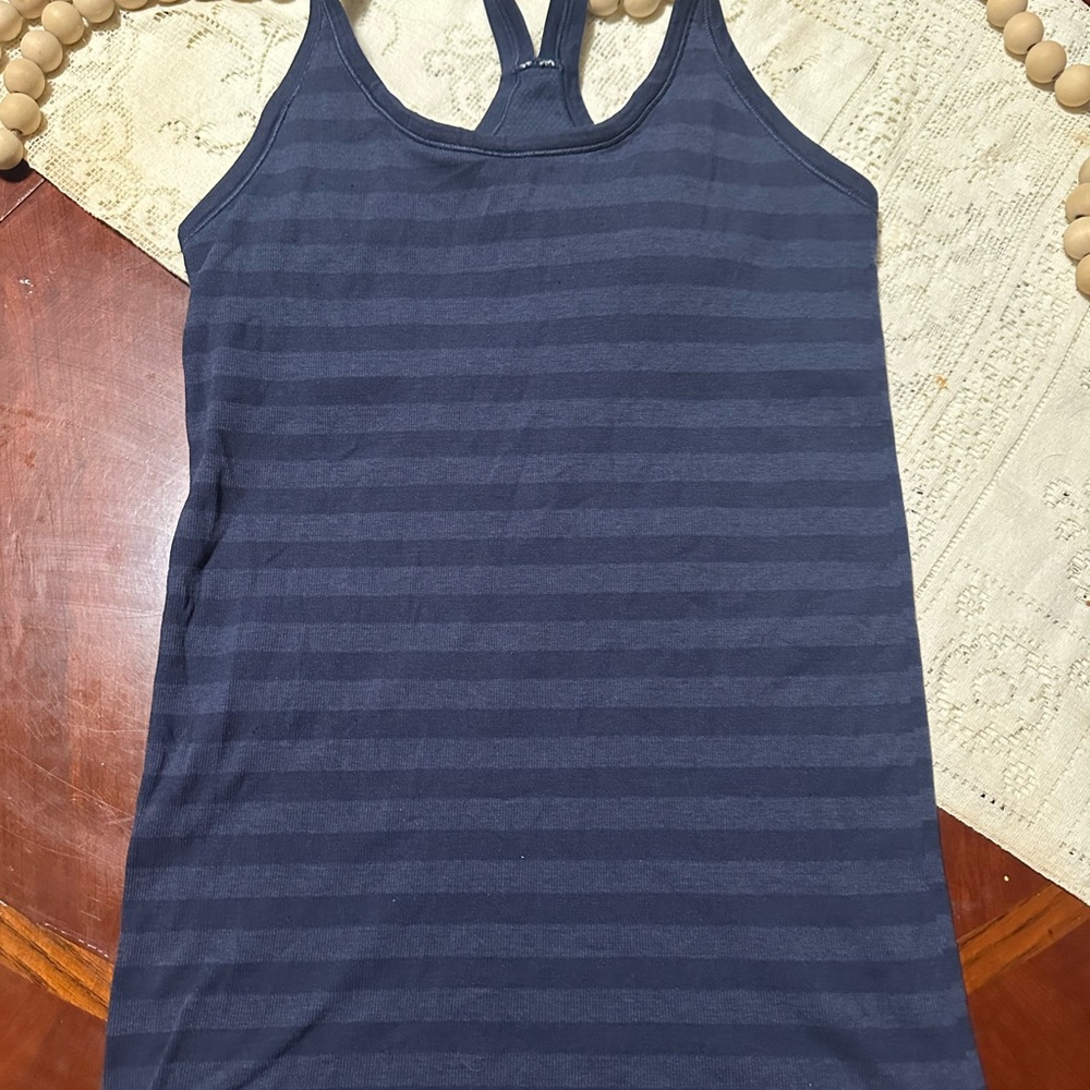 Striped Navy Tank Top Lululemon